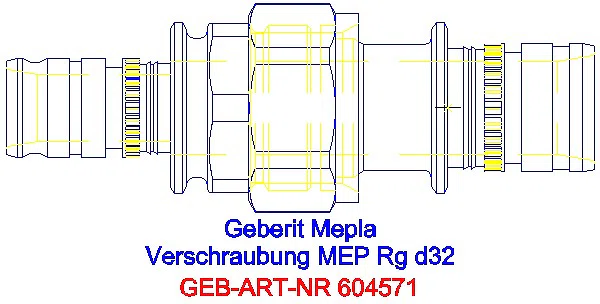 GE Mepla Verschraubung Rg d32_604.571.00.5_A
