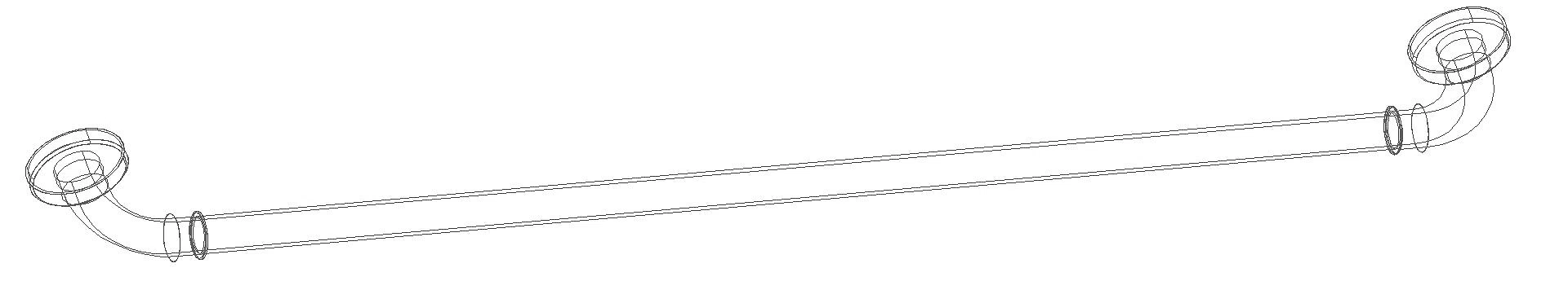 HEWI Haltegriff AM:1000mm, d:33 chromoptisch beschichtet