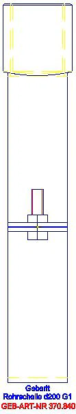 GE Rohrschelle mit Gewindemuffe G1 d200_370.840.00.1_L