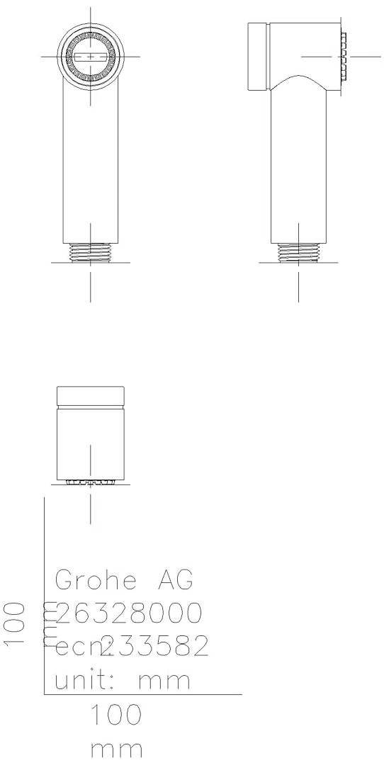 GROHE Handbrause Rainshower Aqua 26839 1 Strahlart Metall chrom