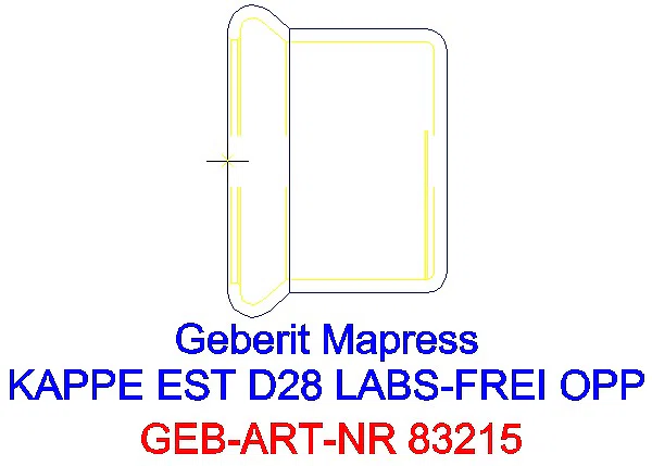GE Mapress Edelstahl Kappe d28 (LABS-frei)_83215_A