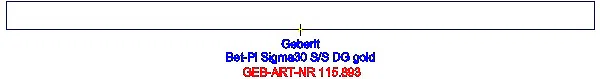 GE BetPl. Sigma30, für 2-Mengen-Sp. vergoldet_115.893.45.1_G