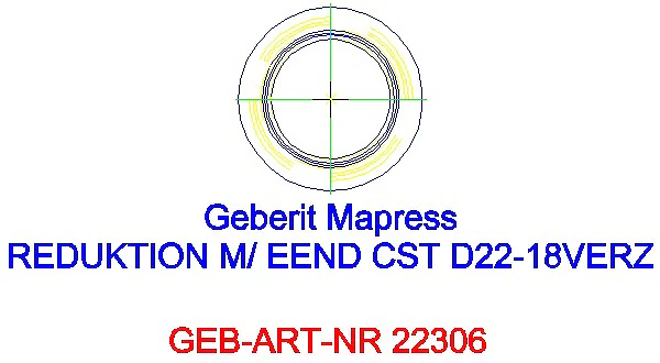 GE Mapress C-Stahl Reduktion mit Einschubende d22-18 verzinkt_22306_A