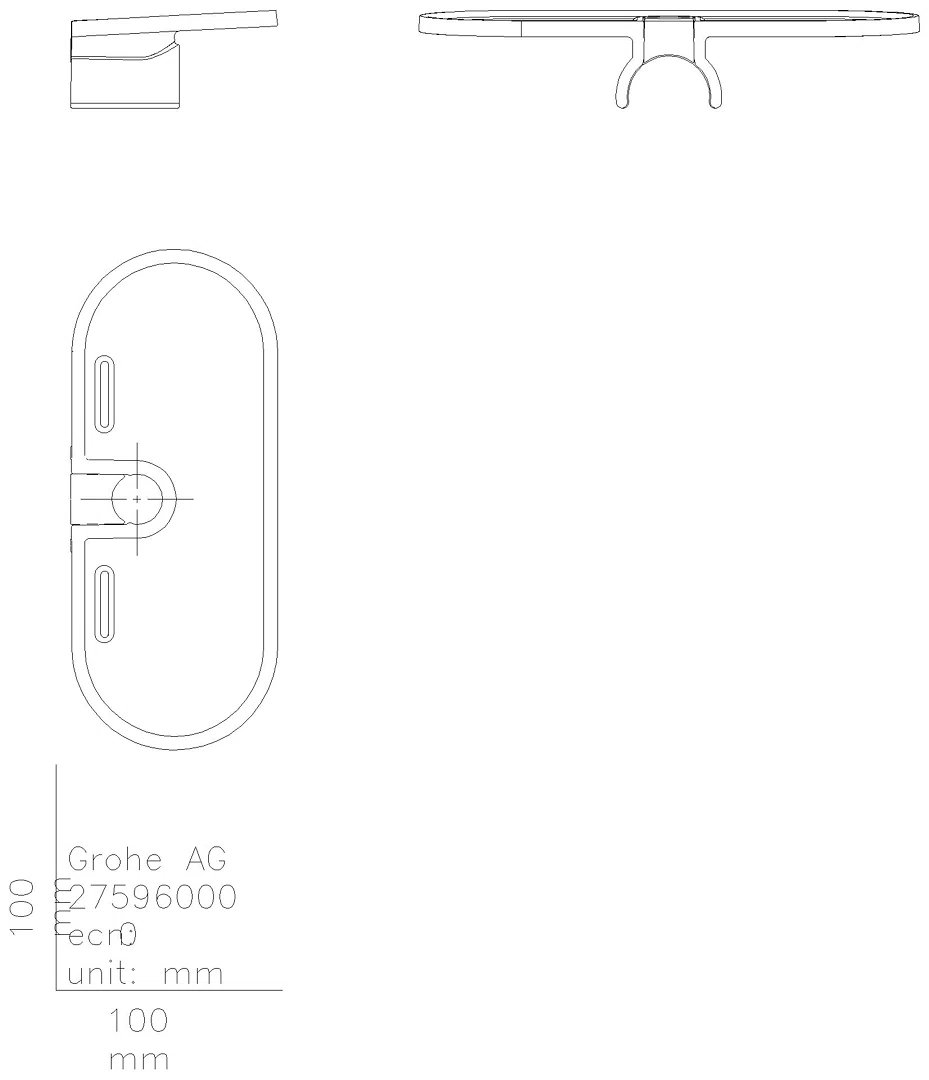 GROHE Ablage EasyFix 27596 Acryl