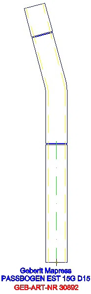 GE Mapress Edelstahl Passbogen 15Gr d15_30892_A