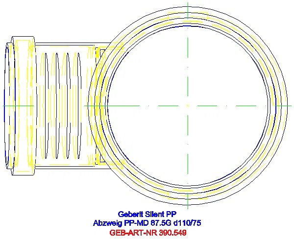 GE Silent-PP Abzweig 87,5Gr d110/75_390.549.14.1_G