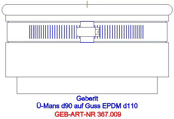 GE Übergangsmanschette auf Silent-PP d90_367.009.16.1_L