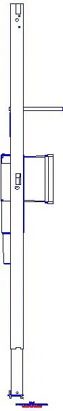 GE Duofix Element f. WT, 112 cm elektr. Standarm. m. UP-Funkt.-Box UP-GV_111556002_L