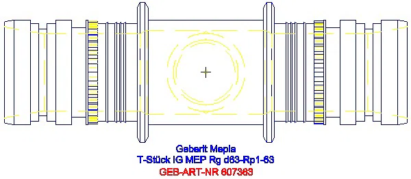 GE Mepla T-Stück mit IG Rg d63-Rp1-63_607.363.00.5_G