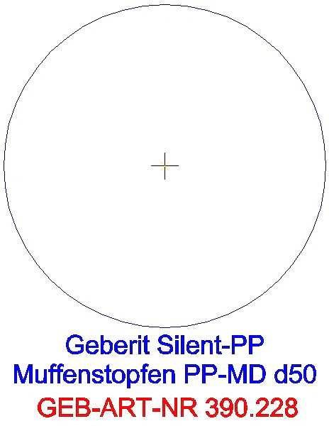GE Silent-PP Muffenstopfen d50_390.228.14.1_G