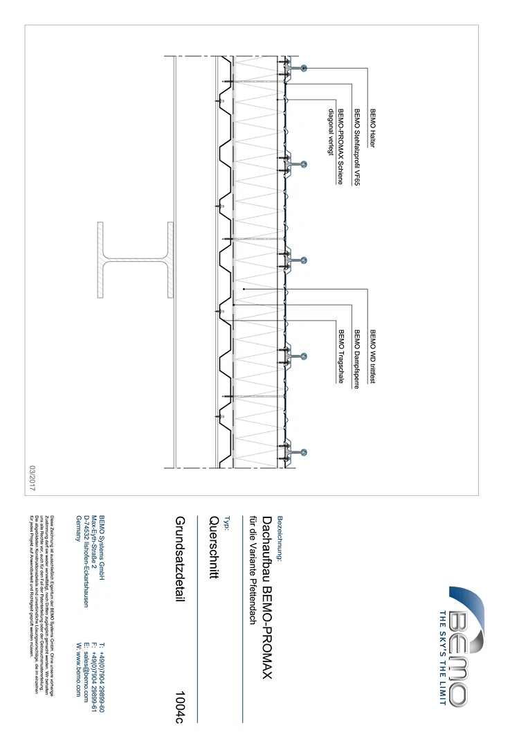 1004c - BEMO-PROMAX - Pfettendach
