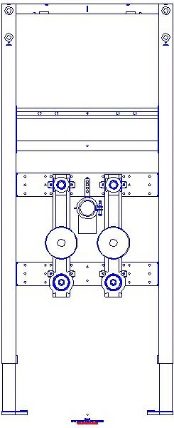 GE Duofix Element f. WT, 112cm Standarm. 2 WZ-Strecken, UP-KH u. Anschl. T-St._111473002_A