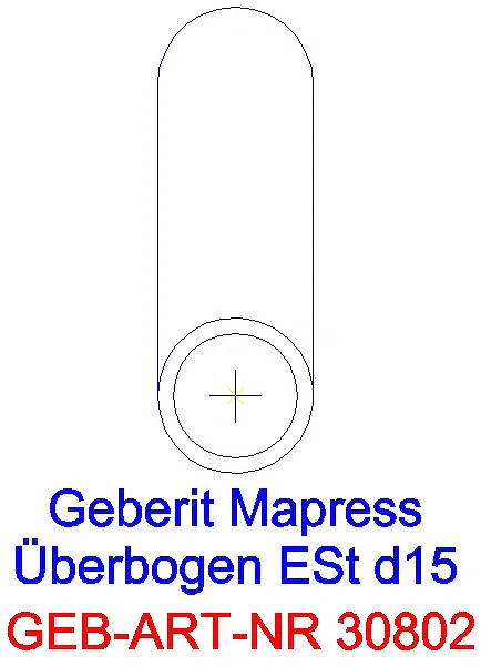 GE Mapress Edelstahl Überbogen d15_30802_L
