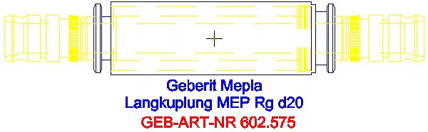 GE Mepla Langkupplung Rg d20_602.575.00.5_A