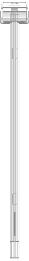 HEWI mob. SK-Griff Duo (A), PRH, L:900, PVD schwarzchr glzd