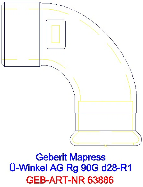 GE Mapress Kupfer Übergangswinkel 90Gr mit AG Rg d28-R1_63886_A