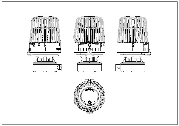 Thermostat-Köpfe