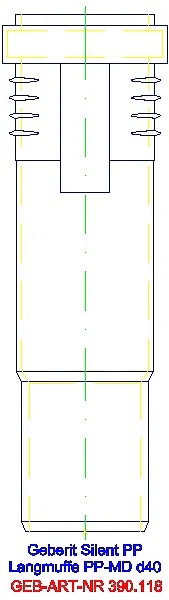 GE Silent-PP Langmuffe d40_390.118.14.1_A