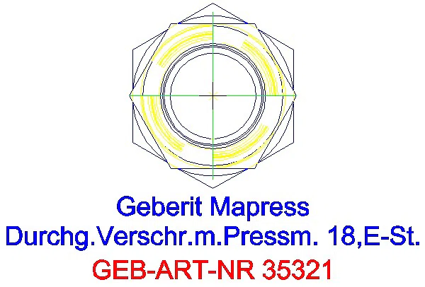 GE Mapress Edelstahl Verschraubung d18_35321_L