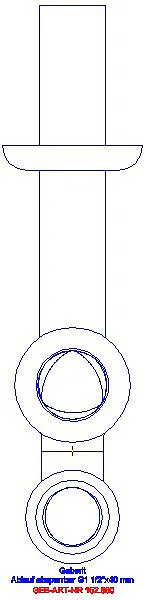 GE Rohrbogengeruchsverschluss für WT mit Rückflussverhinderung G1 1/2x40_152.860.11.1_G