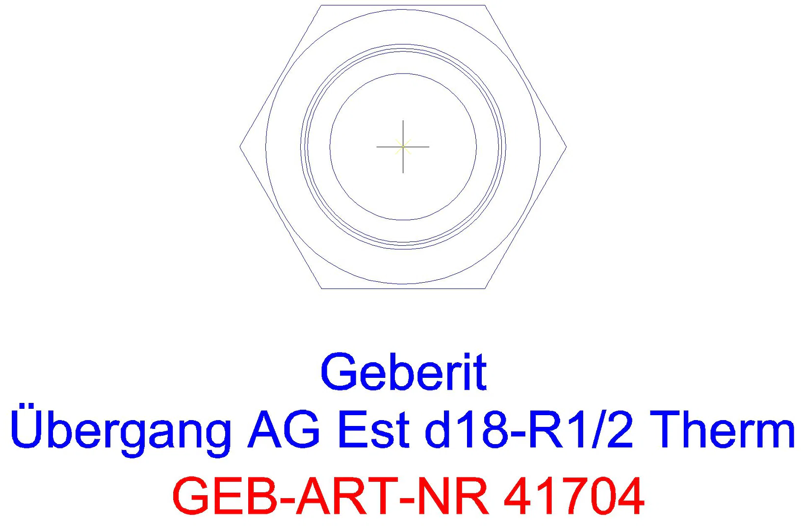 GE Mapress Therm Übergang mit AG d15-R1/2_41704_l