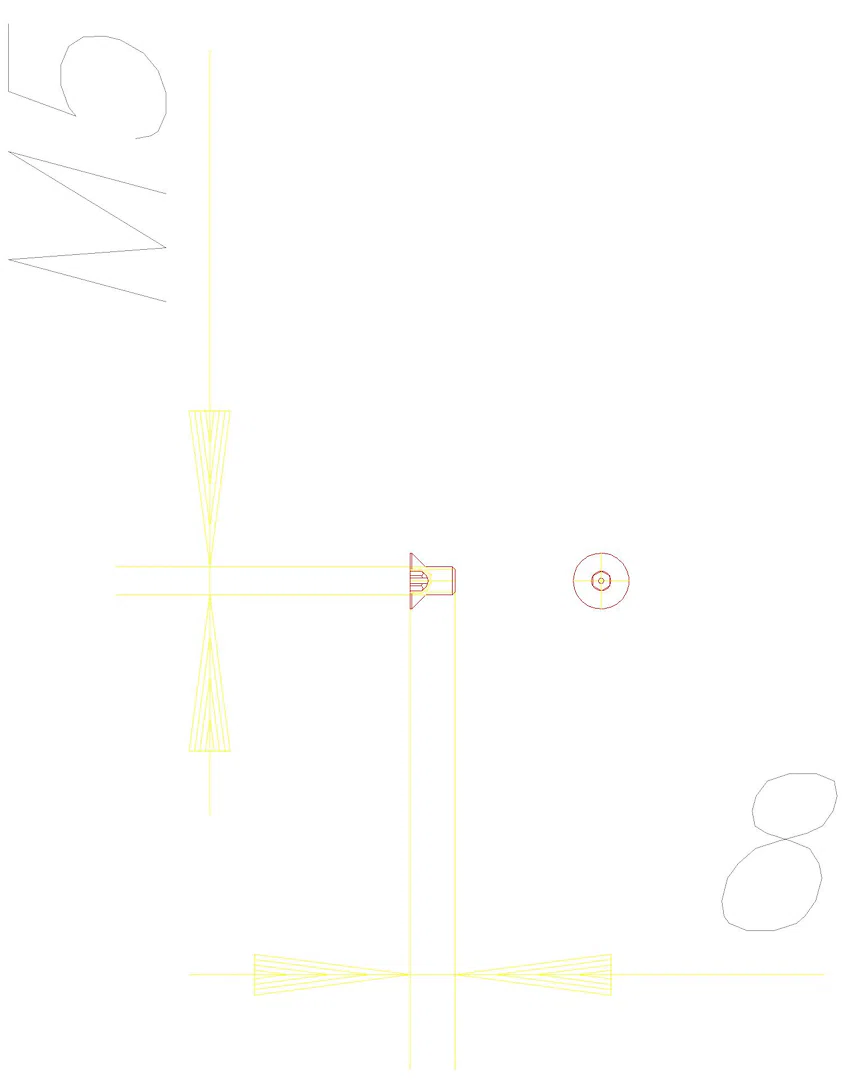 DALLMER Sicherheitsschrauben, M 5 x 8