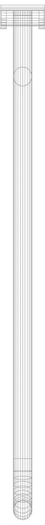HEWI Stützklappgriff Ser 801, L:900mm, Stahlkern reinweiß