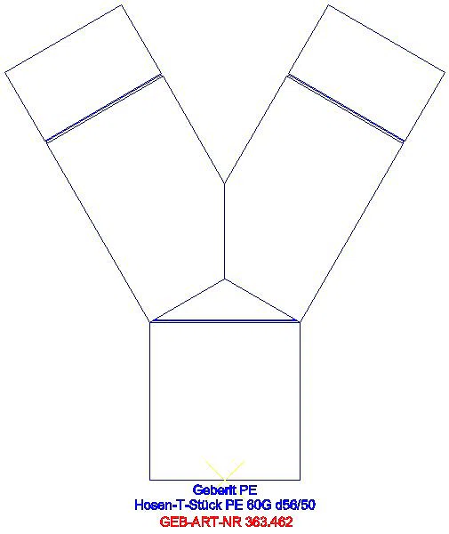 GE PE Hosenabzweig 2 x 30Gr d56/50_363.462.16.1_A