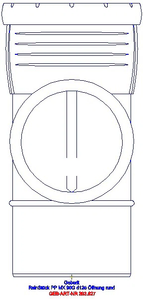 GE Silent-Pro Reinigungsstück 90Gr mit runder Serviceöffnung d125mm_393.627.14.1_A