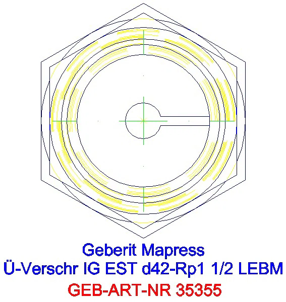 GE Mapress Edelstahl Übergangsverschr. mit IG ÜM aus ESt d42-Rp1 1/2_35355_L