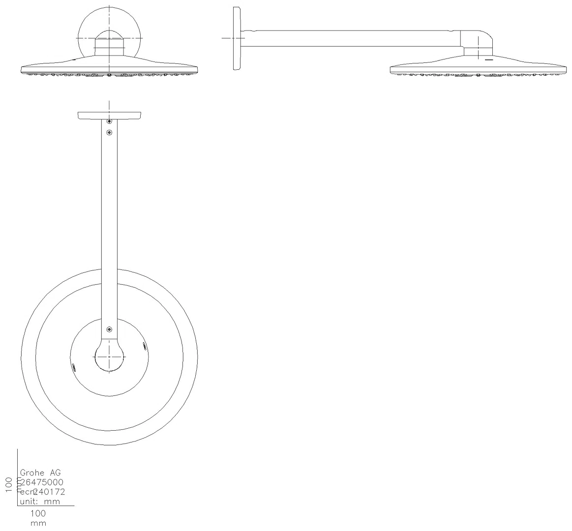 GROHE Kopfbrauseset Rainshower 310 SmartActive 26475 BA cool sunrise geb.