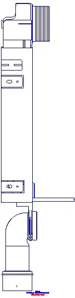 GE Kombifix Element für WWC, 108 cm mit Sigma UP-SPK 12 cm_110.300.00.5_L