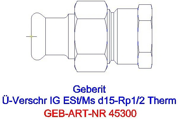 GE Mapress Therm Übergangsverschr. mit IG d15-Rp1/2_45300_G