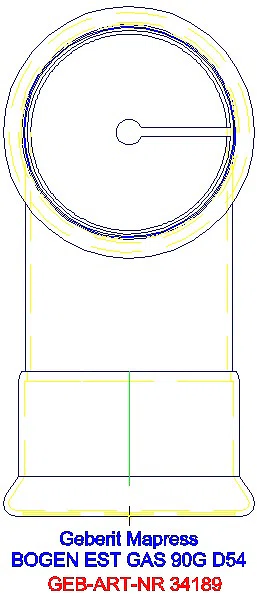 GE Mapress Edelstahl Bogen 90Gr d54 (Gas)_34189_L