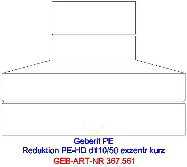 GE PE Reduktion exzentrisch kurzd110/50_367.561.16.1_L