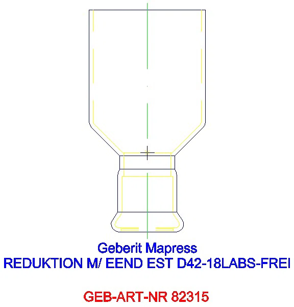 GE Mapress Edelstahl Reduktion mit Einschubende (LABS-frei) d42-18_82315_G