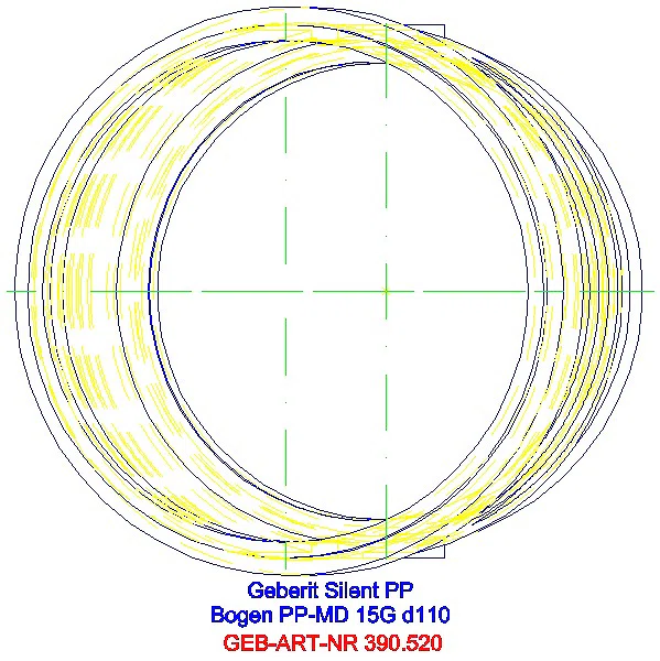 GE Silent-PP Bogen 15Gr d110_390.520.14.1_G