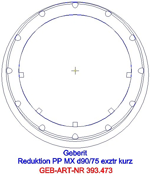 GE Silent-Pro Reduktion exzentrisch d90/75_393.473.14.1_G