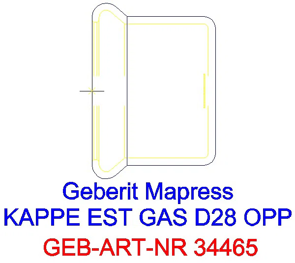 GE Mapress Edelstahl Kappe d28 (Gas)_34465_G