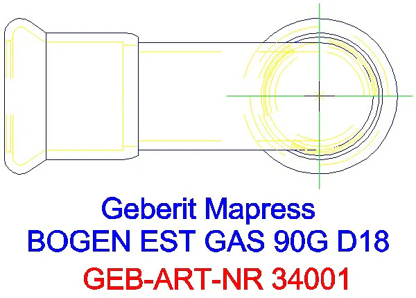 GE Mapress Edelstahl Bogen 90Gr d18 (Gas)_34001_G