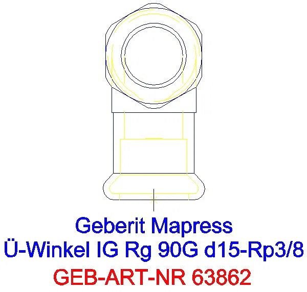GE Mapress Kupfer Übergangswinkel 90Gr mit IG Rg d15-Rp3/8_63862_L