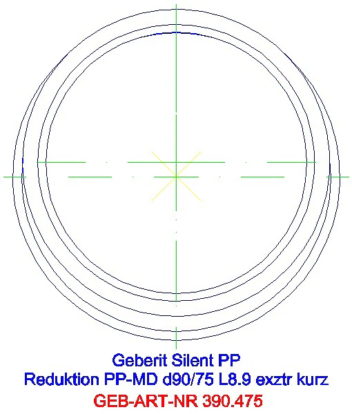 GE Silent-PP Reduktion exzentrisch kurz d90/75_390.475.14.1_G