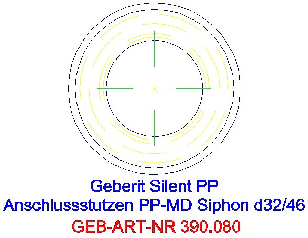 GE Silent-PP Anschlussstutzen d32/46_390.080.14.1_G