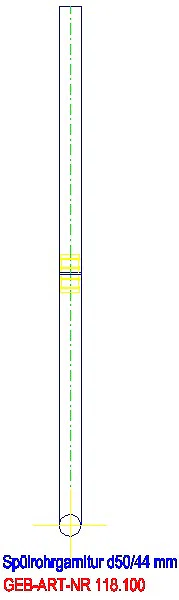 GE Spülbogenset 90Gr gekröpft mit Staueinsatz und Rohrband d50/44_118.100.11.1_A
