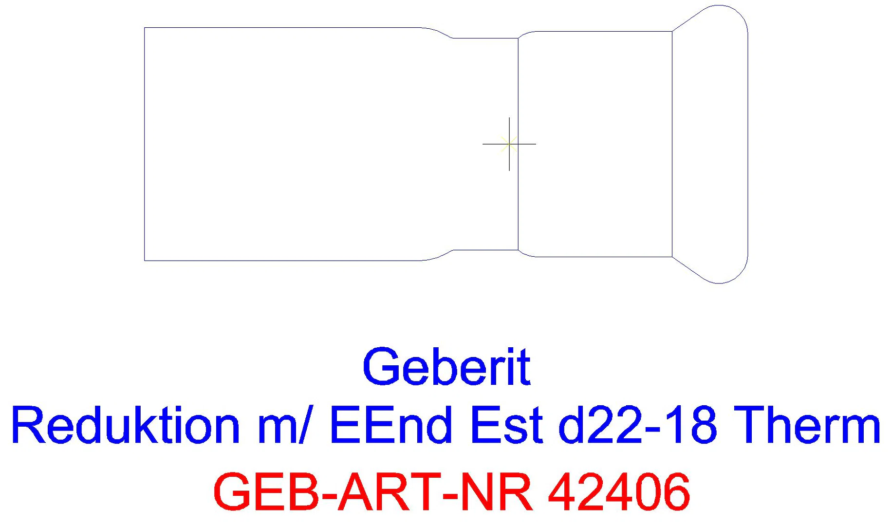 GE Mapress Therm Reduktion mit Einschubende d22-15_42406_l