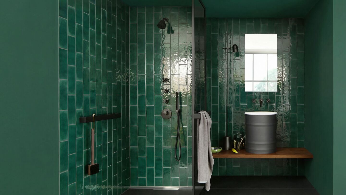 Karl Fliesenserie mit Wand-, Boden- und Mosaikfliesen in 10 Farben