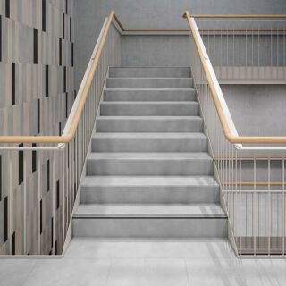 Fliesenserie Strata mit großformatigen Treppenfliesen