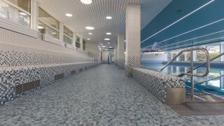Schwimmbadkeramik und Beckenumgänge