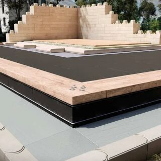GLAPOR UMB1 Bodenplatte ohne Beton und XPS