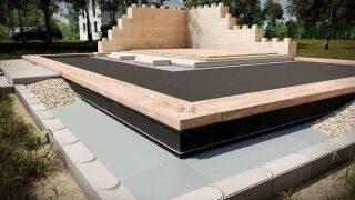 GLAPOR UMB1 Bodenplatte ohne Beton und XPS